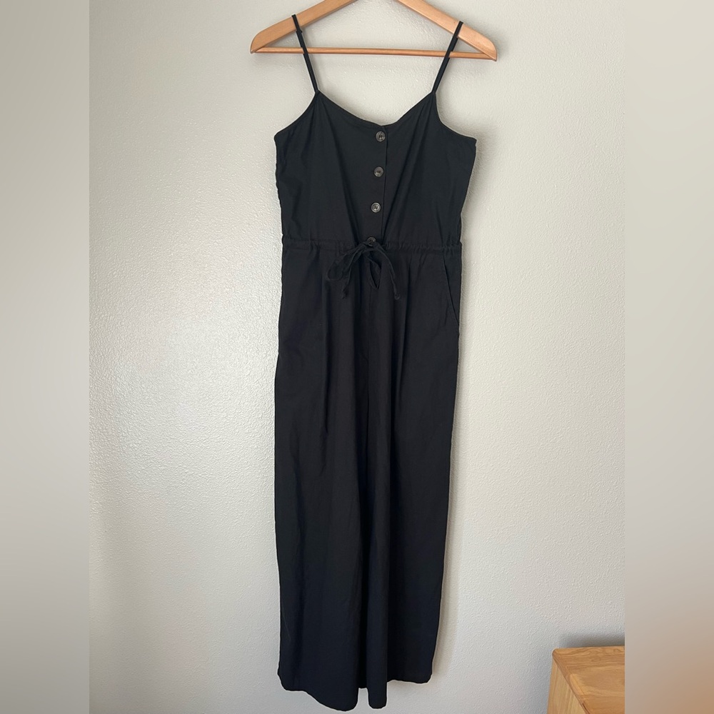 🌟3 for $30🌟 H&M Jumpsuit/Romper, straight wide leg, cotton, black, XXS